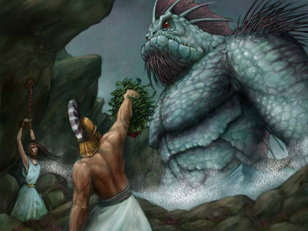 See this giant monster? He's a big scary problem. The girl? She's in big trouble. The guy? He's found a solution. We can too. See this giant monster? He's a big scary problem. The girl? She's in big trouble. The guy? He's found a solution. We can too.
