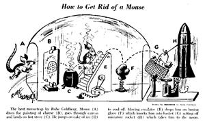 Rube Goldberg cartoon 
