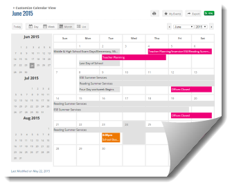 Dept Calendar